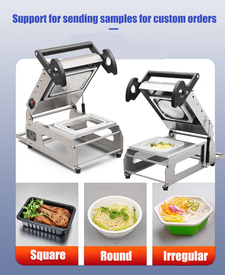 FR160E Efficient Packaging Solutions food tray packaging sealing machine fsat food manule sealing tray machine