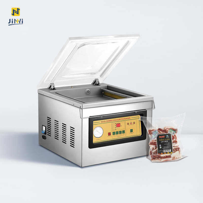 JINYI DZ-400/2F commercial vacuum packing machine for seafood chamber vaccum sealer food meat vaccum packing machine