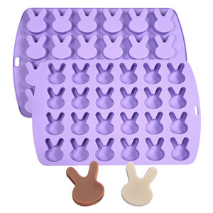 15 Holes 24 Holes Rabbit 3D Chocolate Biscuit Cake Mold Pastry Baking Tool Bakeware Silicone Chocolate Sugar Baking Cake Mold