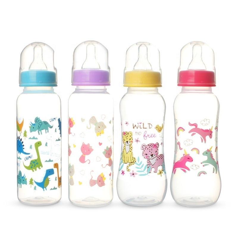 250ml Food Grade Factory Wholesale Newborn Baby Bottle Mamadeiras De Bebes Anti-Colic Baby Feeding Bottle PP Plastic Baby Bottle