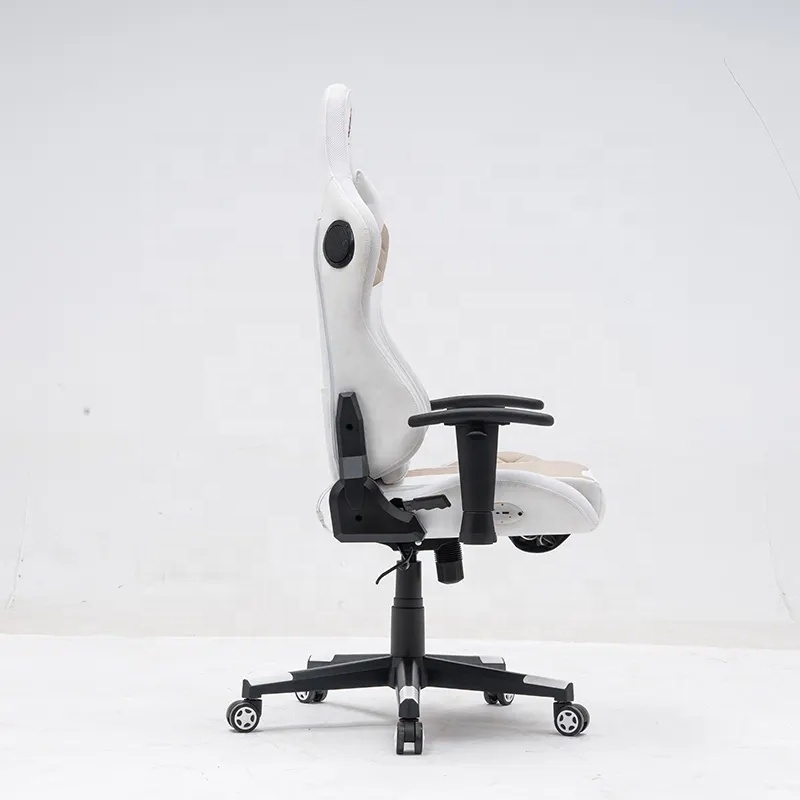 Custom logo gamer dropshipping racing computer led light gaming chair white rgb gaming chair with lights and speakers