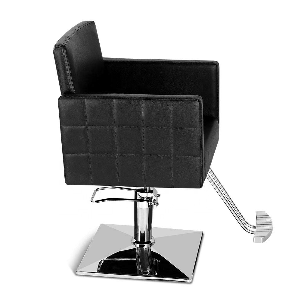 Black Salon Chair for Hair Stylist Hydraulic Barber Chair Classic Styling Beauty Spa Equipment portable salon chair for sale