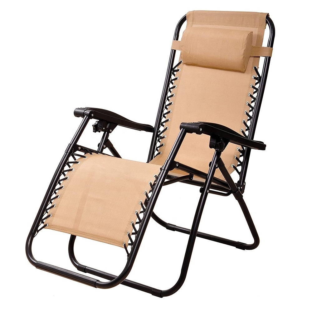 Oversize Zero Gravity Chair 350lbs Extra-Wider Folding Lounger Chair Recliner with Side Table and Pillow for Outdoor