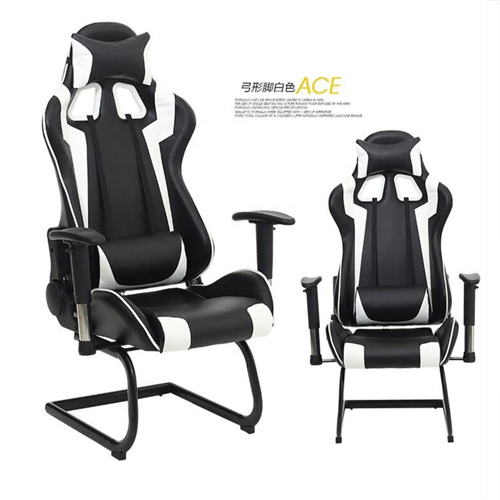 2021 New Design Yellow Black Ergonomic Swivel Gaming Chair without Wheels leather office chairs executive high back chairs