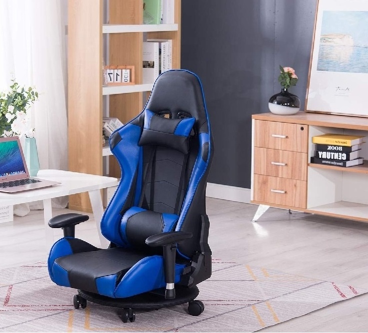 JX South asia style Japan Korean design sit on floor leisure gaming chair racing chair with wheels reclining rotating seats