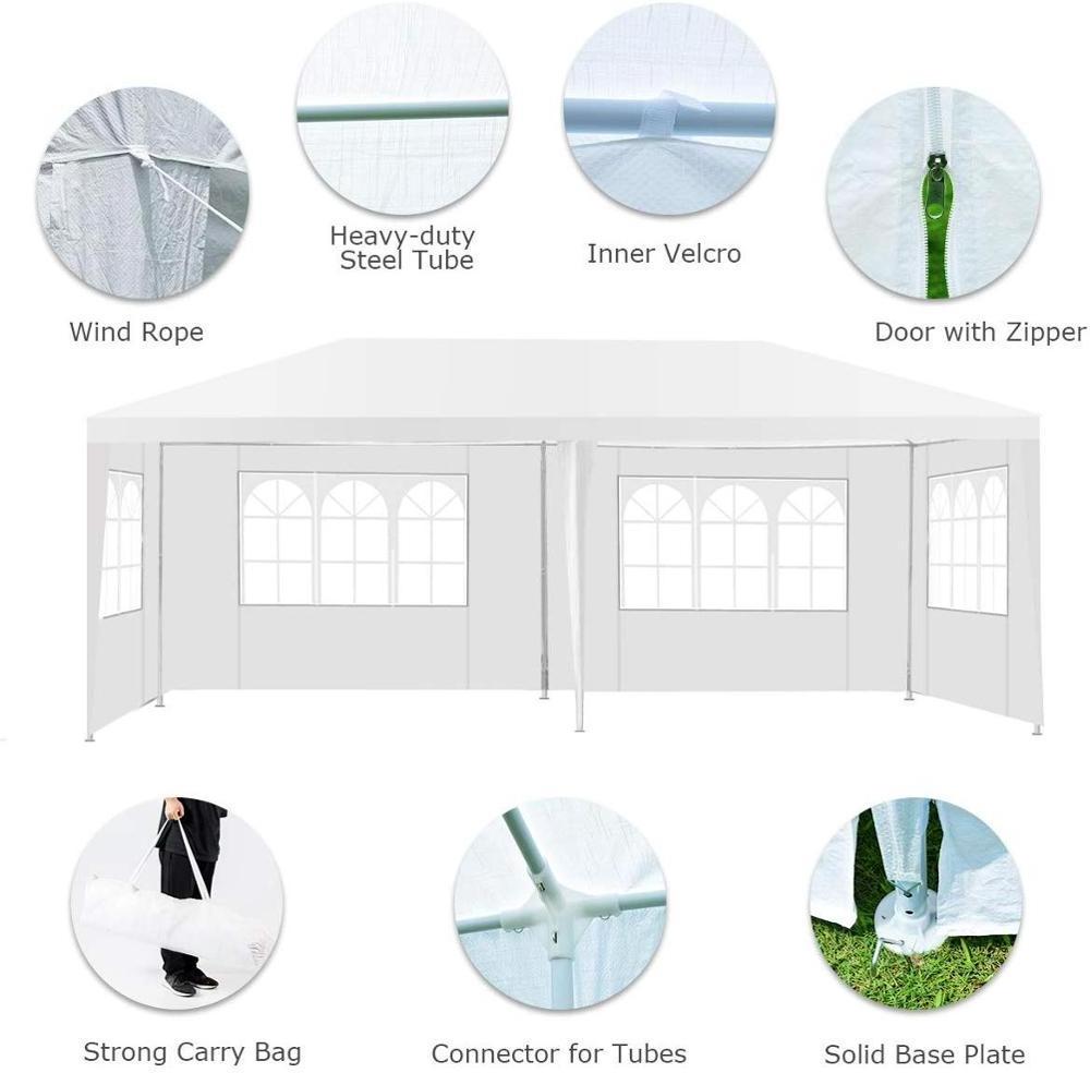 Fashion High Quality White Custom Printed Marquee Wall Tent 6X3 Commercial Canopy Outdoor Folding Gazebo