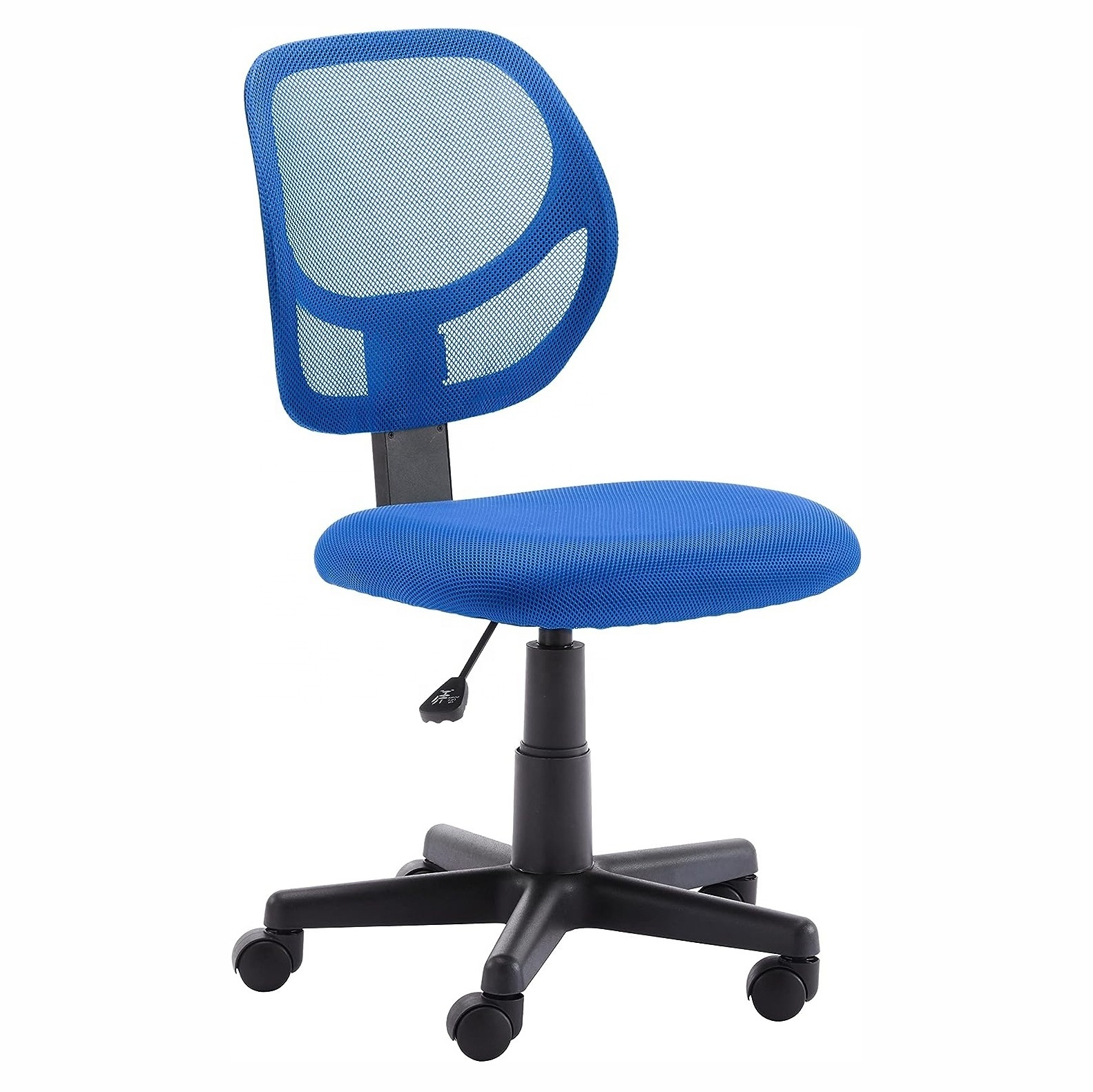 Cheap Home Office Desk Chairs Low-Back Mesh Armless Office Desk Task Chair Swivel Rolling Office Chair No Arms for Small Space