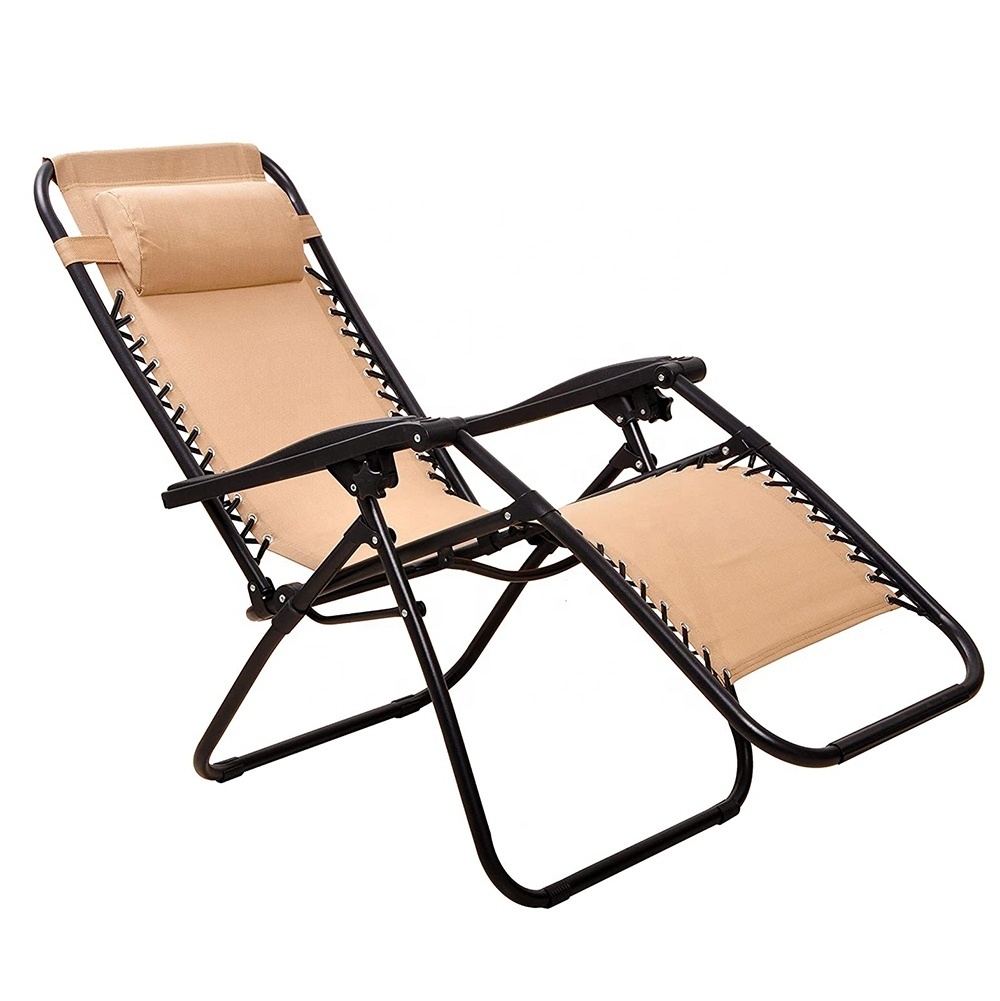 Oversize Zero Gravity Chair 350lbs Extra-Wider Folding Lounger Chair Recliner with Side Table and Pillow for Outdoor