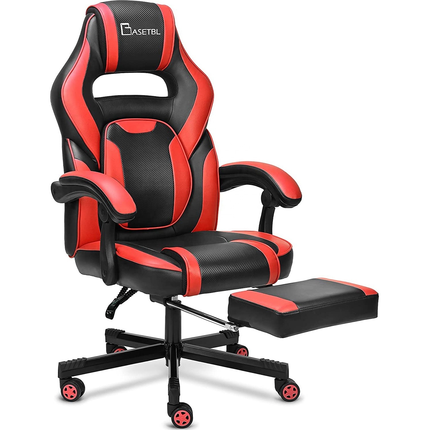 Luxury Colorful PC Racing Seat Office Reclining Chair Red Leather Gaming Computer Chair with Footrest armchair to gamer