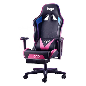 Professional Ergonomic Design Big and Tall Computer Chair Adjustable wide Rocking chairs PU Leather gaming Chair with Footrest