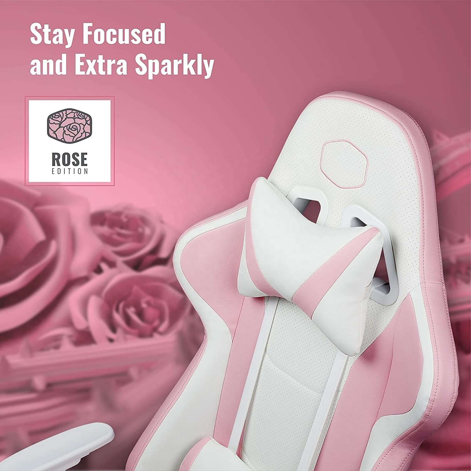 Ergonomic Seating Pink Color Girl Women Racing Gaming Chair Sillas OEM ODM Breathable backrest cushion Rose Pink Gaming Chair