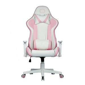 Ergonomic Seating Pink Color Girl Women Racing Gaming Chair Sillas OEM ODM Breathable backrest cushion Rose Pink Gaming Chair