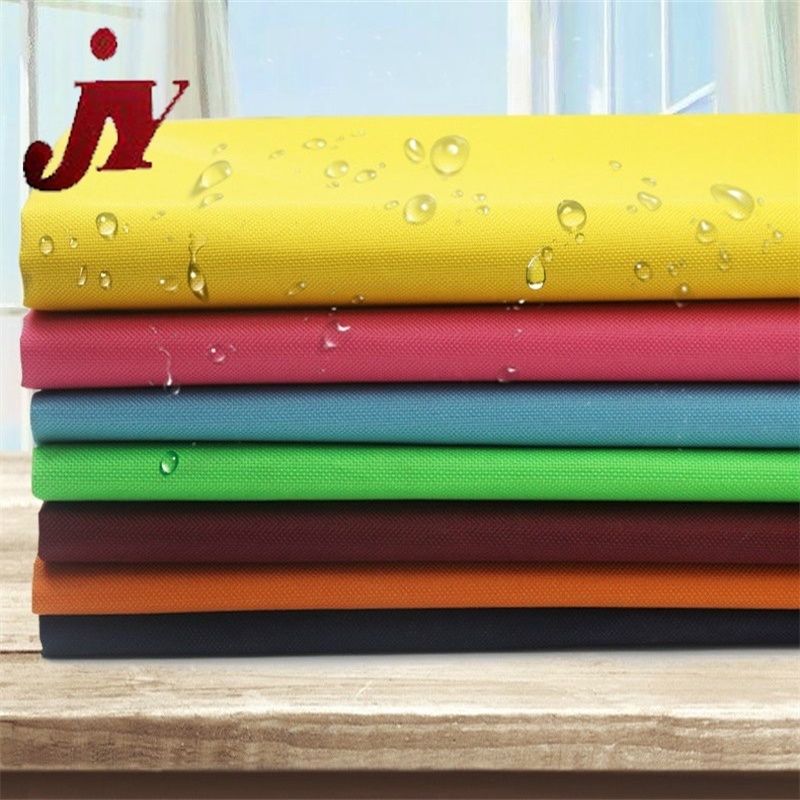 textile material wholesale water repellent tela polyester pu  pvc coated oxford fabric