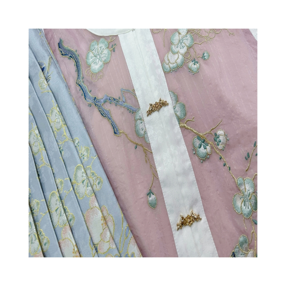 Brocade Jacquard Fabric Chinese Hanfu Dress Fabric Hanfu Chinese Traditional For Kids Girls