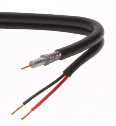 RG6 Super-Shield (Quad) Drop Coaxial Cable with Messenger