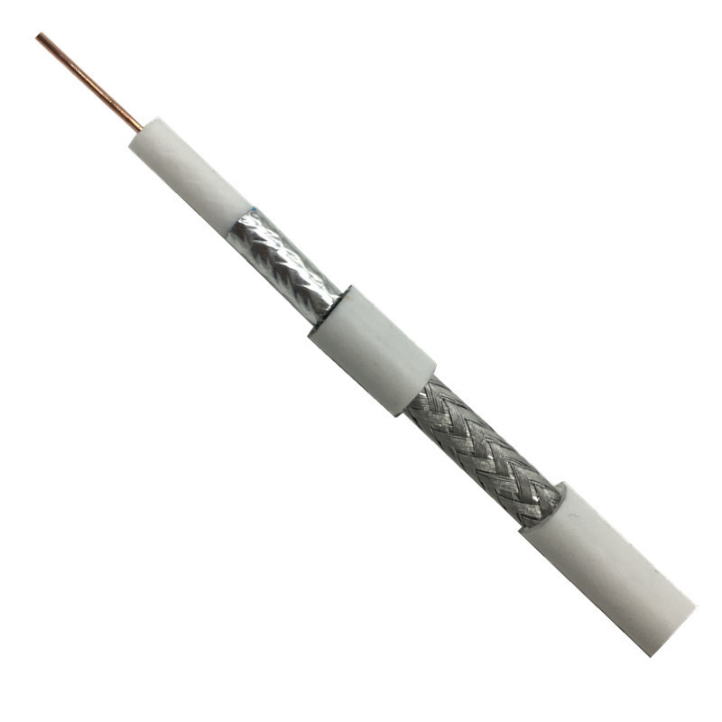 CCS/BC Dual/Tri/Quad Shield PVC/PE Jacket RG6 with Messenger Coaxial Cable for CATV/Satellite 75ohm