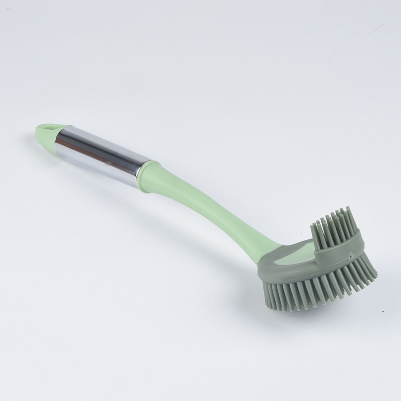 Eco-friendly Long Handle Kitchen Edge Corners Cleaning Brush Pot Pan Dishwasher Deep Cleaning Brush for Household Clean Tools