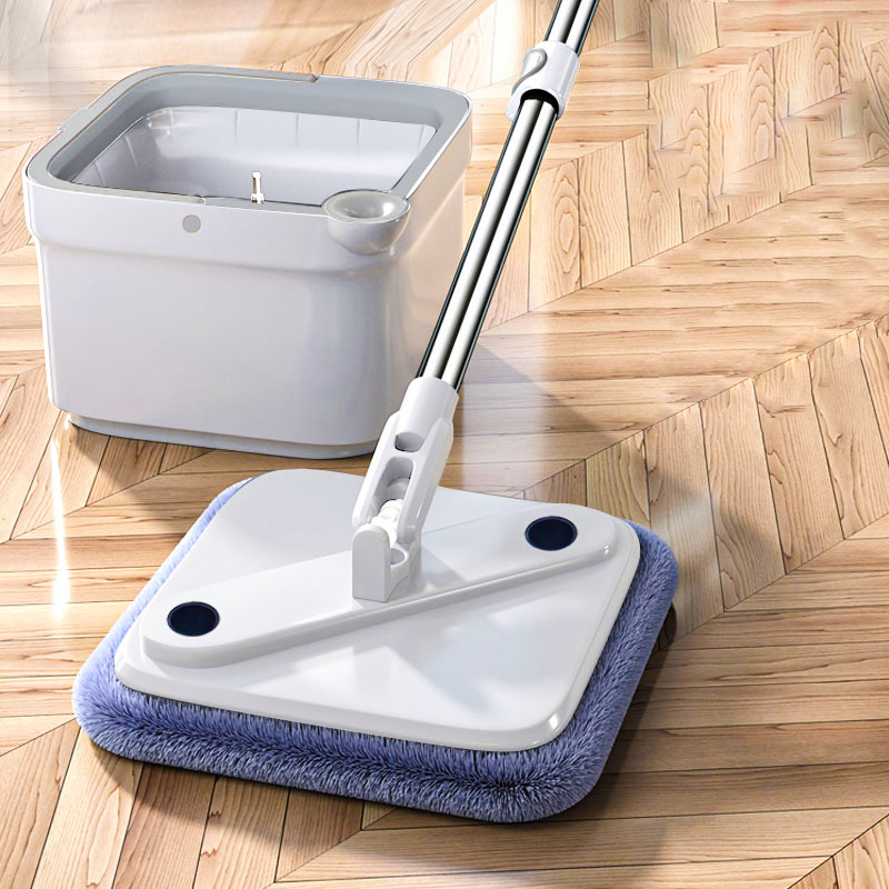 Wholesale Hand-Free Lazy Squeeze Mop With Bucket Automatic Magic Floor Mop Self-Cleaning Nano Microfiber Cloth Square Mop