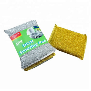 Customized Family House Kitchen Cleaning Stainless Steel Sponge Scouring Pads