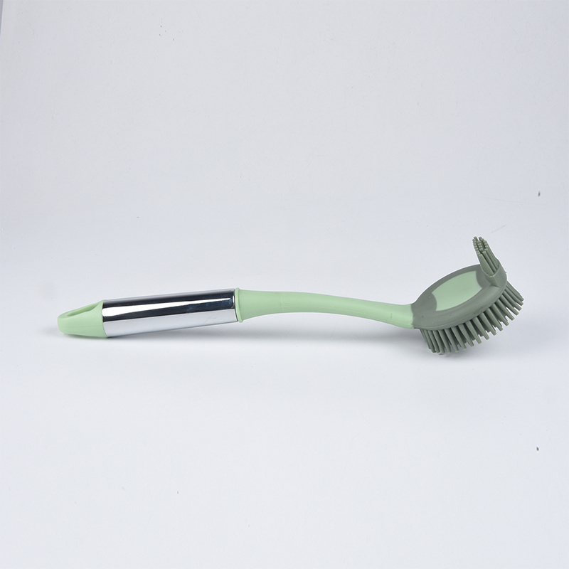 Eco-friendly Long Handle Kitchen Edge Corners Cleaning Brush Pot Pan Dishwasher Deep Cleaning Brush for Household Clean Tools