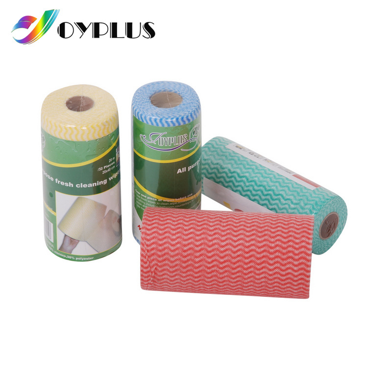 Disposable Roll Reusable Dish Household Kitchen Window Non Woven Cleaning Cloth