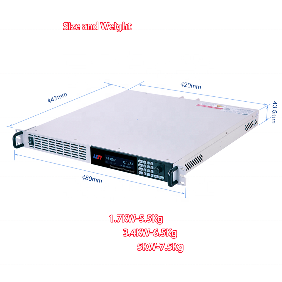 1000V3.4A 1000V switch power supply adjustable DC power supply 3.4KW programmable DC power supply