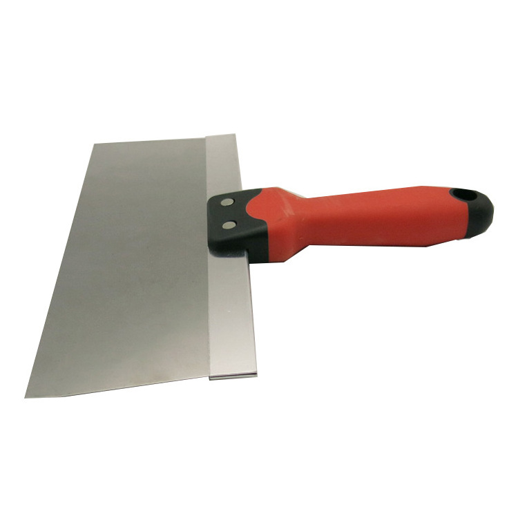 Soft grip plastic handle taping knife with Stainless Steel blade putty knife wall scraper wholesale