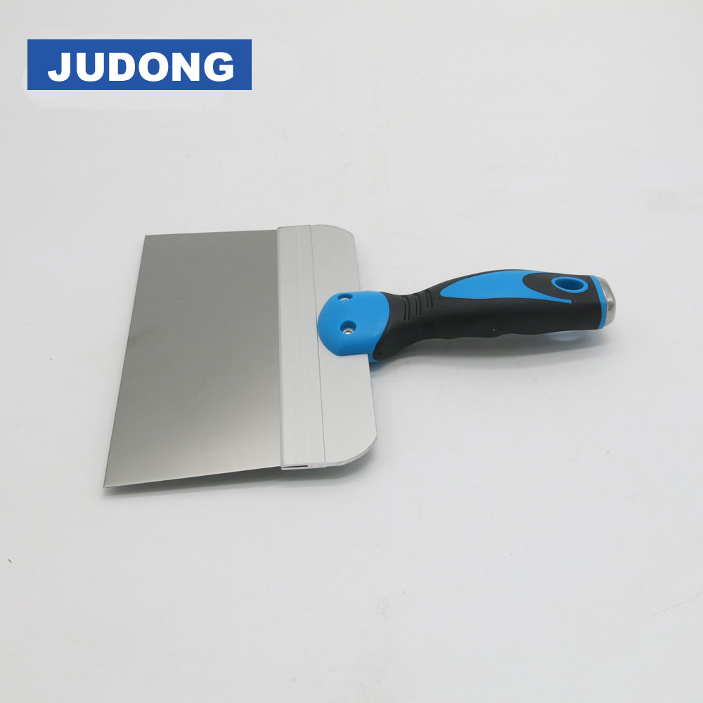 Soft grip plastic handle taping knife with Stainless Steel blade putty knife wall scraper wholesale