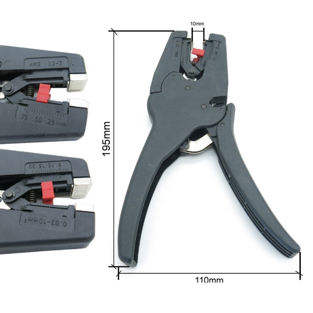 Self-adjusting crimping pliers wire stripping pliers sets tube multi functional cutting pliers hand crimper tool