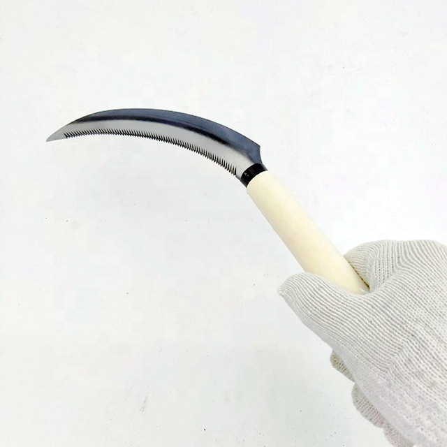 Shrub Grass Harvesting Sickle Garden Tool Steel Weeding Sickle