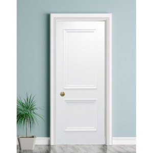 Living Room Modern Internal Wood Door PVC Composite Prehung Primed Door With Decorative Line