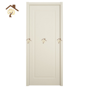 Modern Design Painted Free Fancy Villa PVC Carving Wood Interior Door For Houses