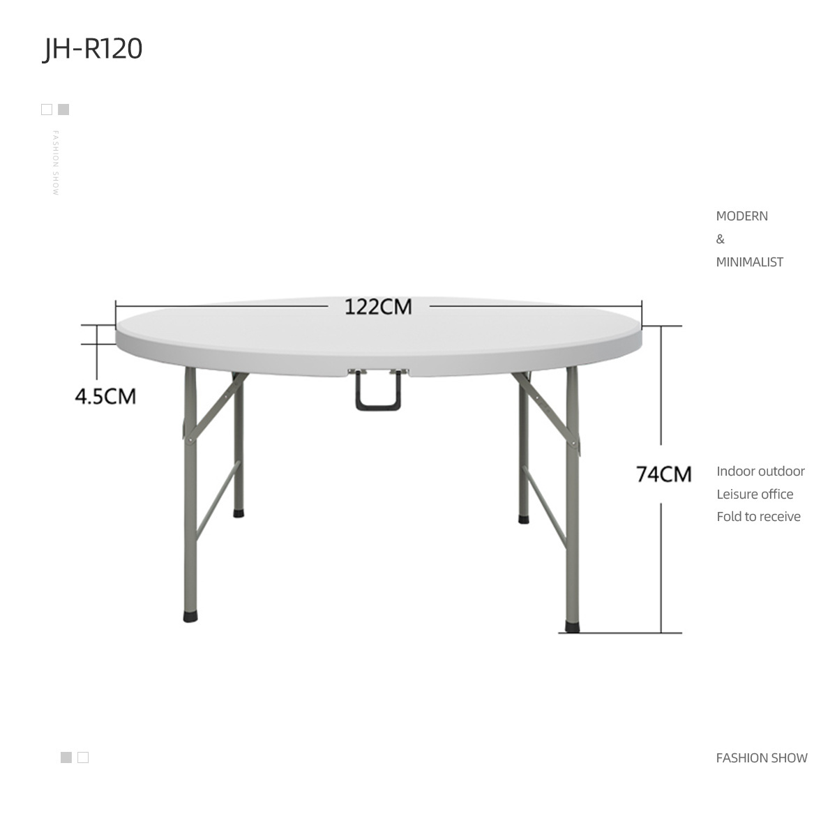 72 inch round folding tables Plastic used for banquet outdoor wedding folding tables 6 ft table chairs