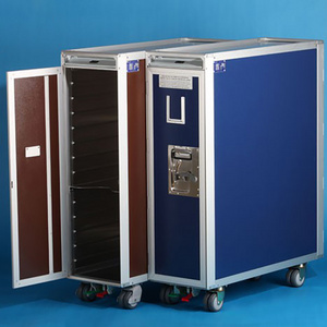 Top Quality  Aluminum  Atlas Aviation Catering  Meal Trolley  Aircraft Atlas Meal Cart /  Airplane Service Food Trolley