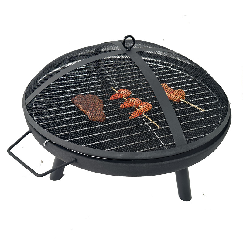 2024 New Arrival Charcoal Bbq Bowl Outdoor Heater Black High Temperature Painting Fire Pit Camping