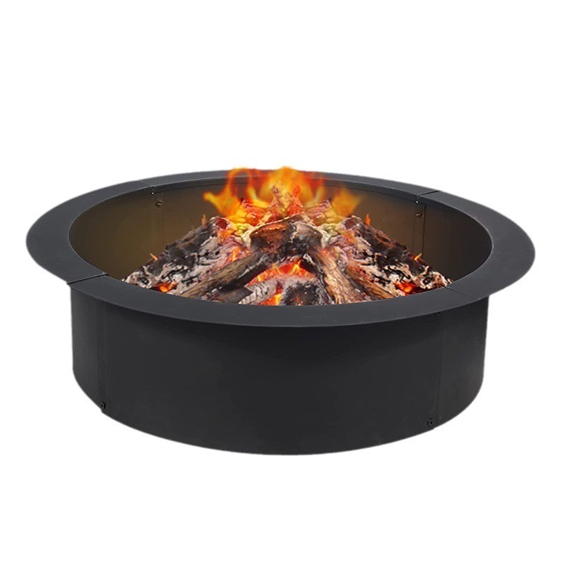 Mini Wood Burning Outdoor Heater Fire Place Metal Round Portable Fire Pit Ring