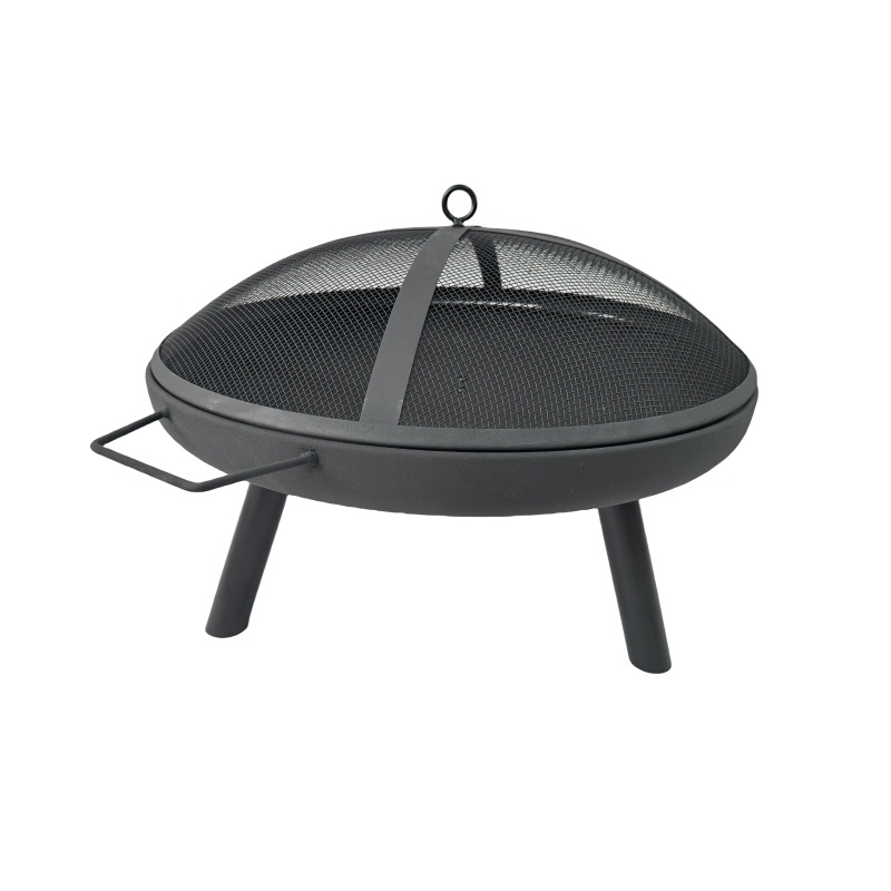 2024 New Arrival Charcoal Bbq Bowl Outdoor Heater Black High Temperature Painting Fire Pit Camping