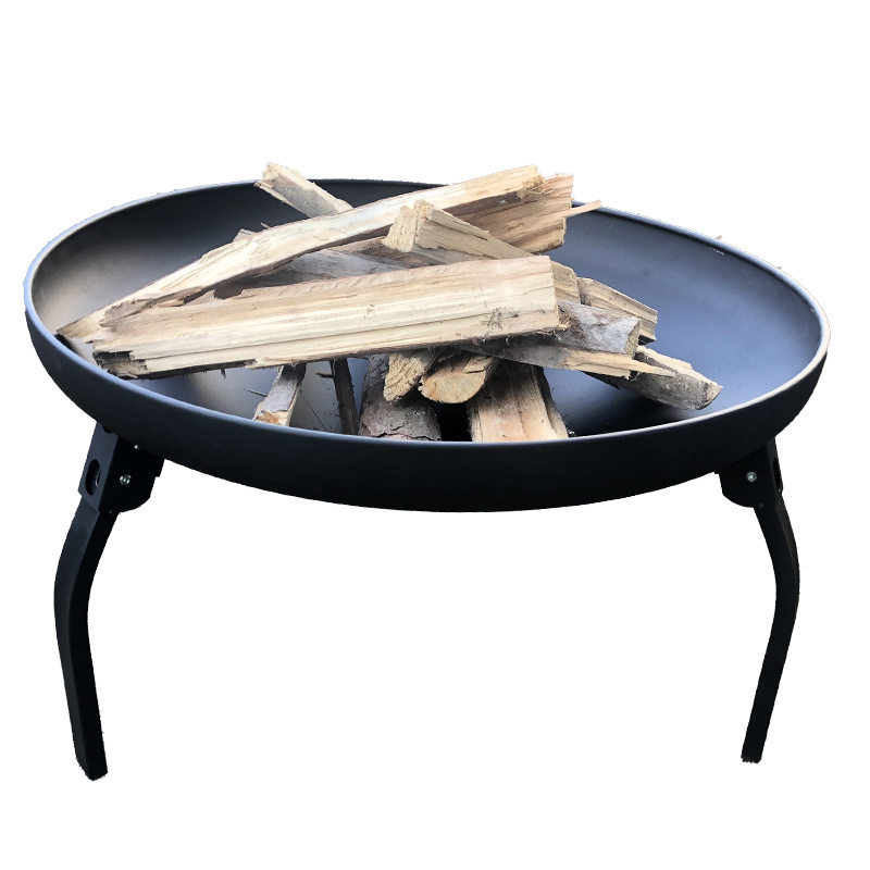 Wholesale High Quality Fire Pit Custom Outdoor Heating Black High Temperature Iron Fire Pit Bowl