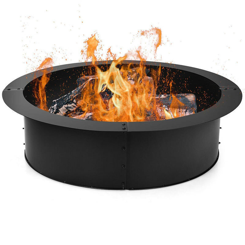 Mini Wood Burning Outdoor Heater Fire Place Metal Round Portable Fire Pit Ring