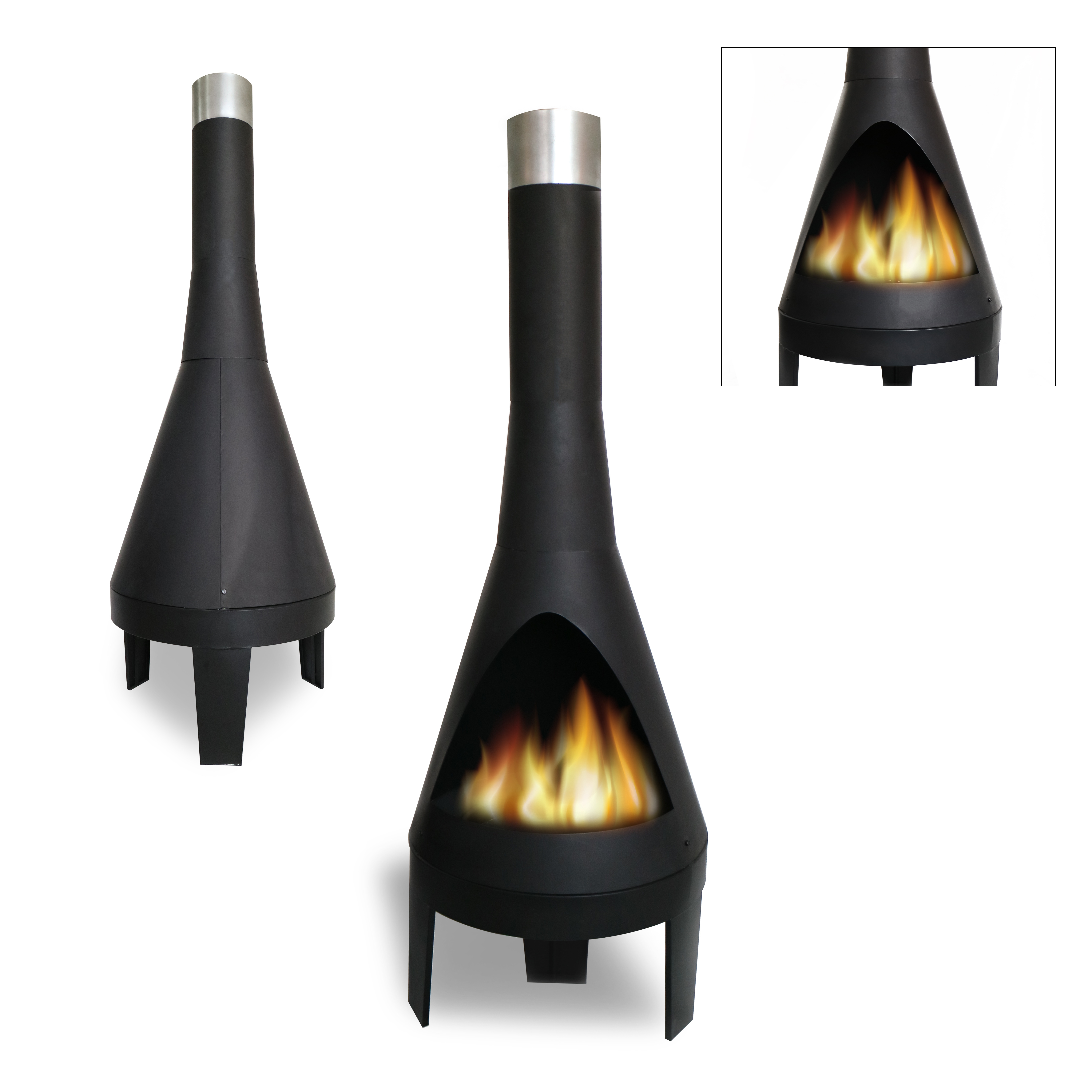 New Design Wood Burning Outdoor Metal Chiminea Fire Pit For Garden Camping