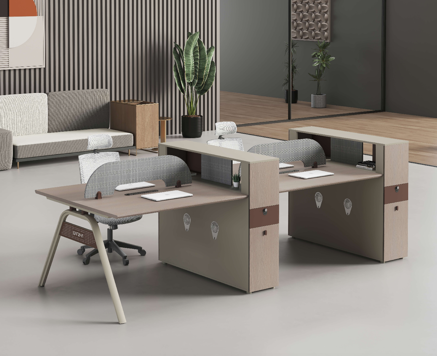 New Modern Design Co-working Modular Office Workstation Cubicle Call Center Work Station Desk