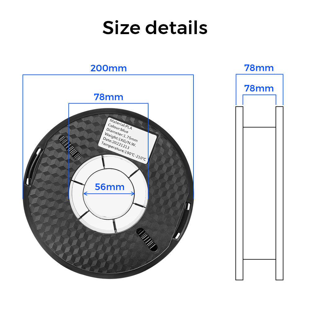 JIXIN OEM ODM  3D PLA Filament 1.75 Multi-colors 1kg Plastic rods Filament 1.75 3D Printer Filament Impressora for Ender 3 Pro