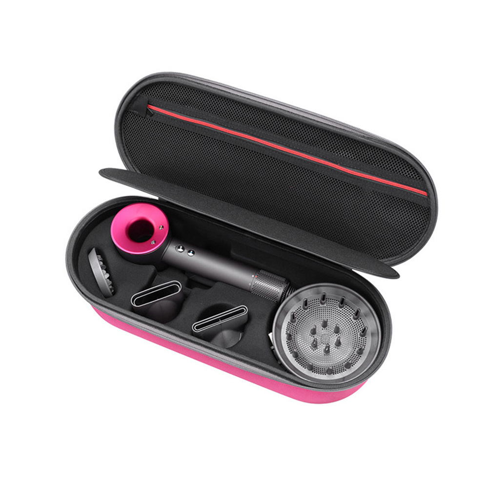 Portable EVA hard shell hair dryer storage bag is suitable for Dyson style hair dryer dust box.