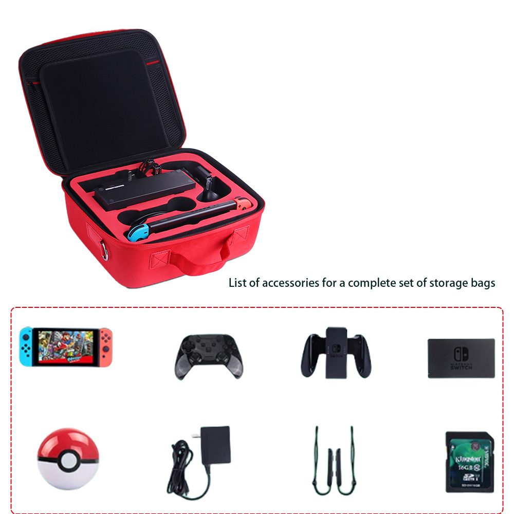 Used for Nintendo Switch System Accessories Travel Bag, Switch Electronic Accessories Cable Bag Hard Case Eva Zipper Travel Bag