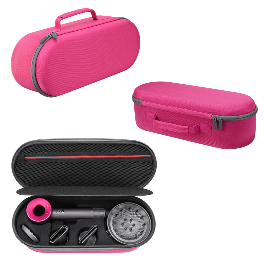 Portable EVA hard shell hair dryer storage bag is suitable for Dyson style hair dryer dust box.