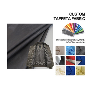 Factory Supply Lining Materials Cloth Use 210T Polyester Taffeta Fabric With Pvc Coating