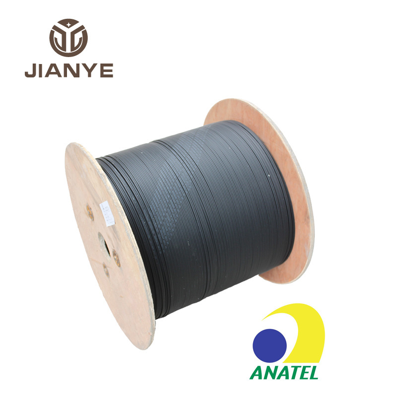 indoor/Outdoor  1/2 Core FTTH Fiber Optic Drop Cable G.657A2 manufacturer digital single mode anatel fibra optica cabo 1fo 2fo