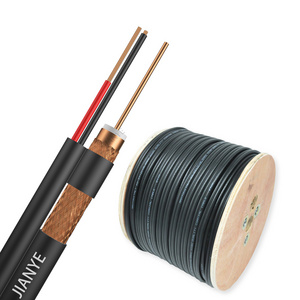 Rg59 2c Cable 1000FT/305M/200M/100M Siamese Rg 59 2dc Cable Copper/AL Foil Braiding TV Cable Coaxial Rg59