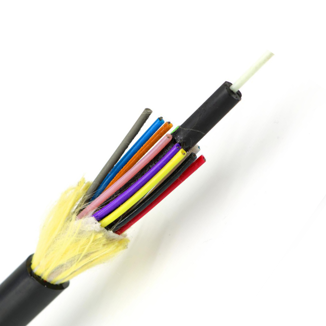 OEM Single mode ADSS fiber optic cable 2-144 cores g652d optical fiber Aerial cable adss fiber optic cable manufacturers