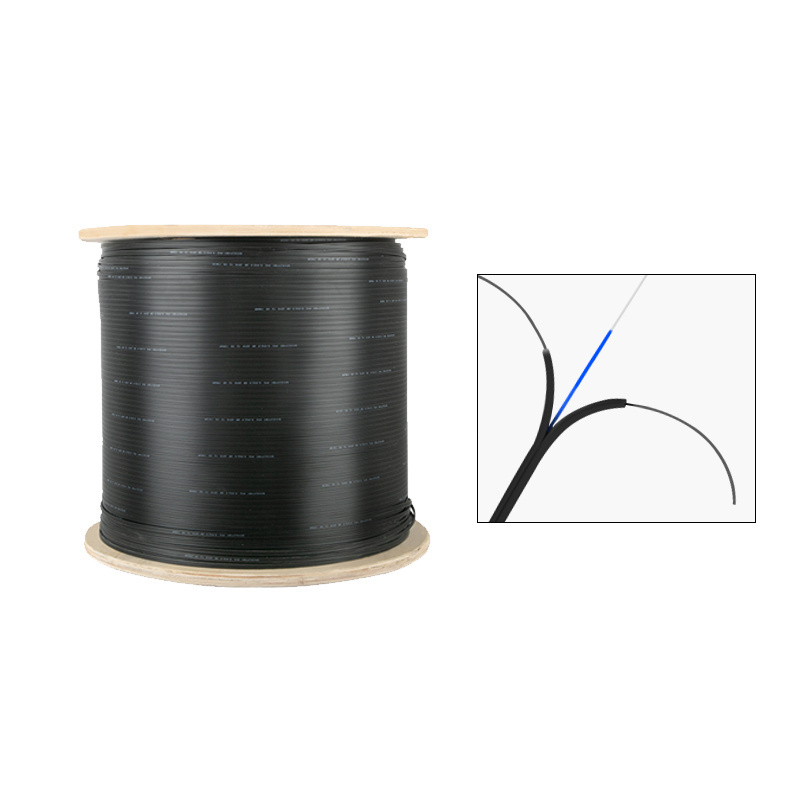 China manufacturer Outdoor 2 core fiber optic Drop cable FTTH Cable communication fibra optica drop cable 2 core